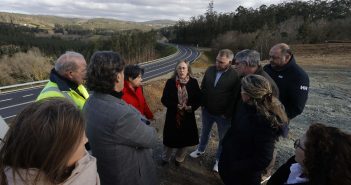 Momento do acto organizado pola Xunta para inaugurar as obras da 1ª fase de ampliación da estrada de Ortigueira (Foto: Consellaría de Mobilidade e Infraestruturas)