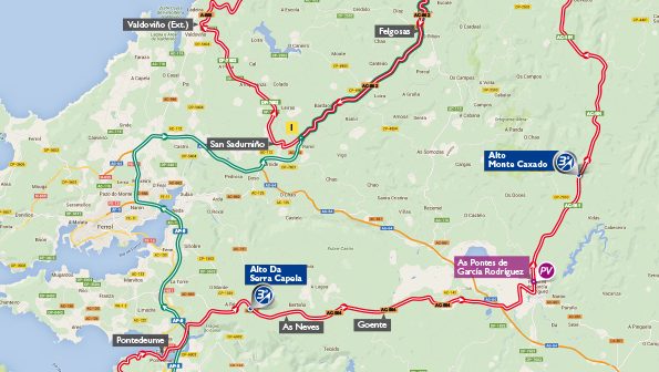 La Vuelta botará uns 20 minutos en territorio de San Sadurniño