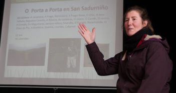 A técnica de ADEGA María Lafuente expuxo os resultados obtidos na nova zona de recollida Porta por porta