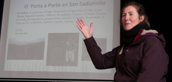 A técnica de ADEGA María Lafuente expuxo os resultados obtidos na nova zona de recollida Porta por porta